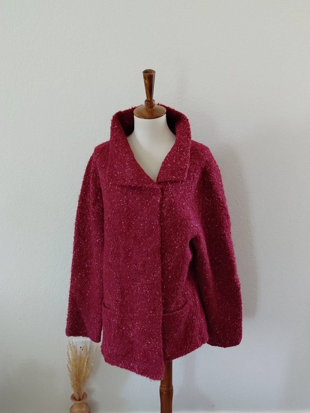 Eileen Fisher Alpaca Wool Silk Sweater Jacket